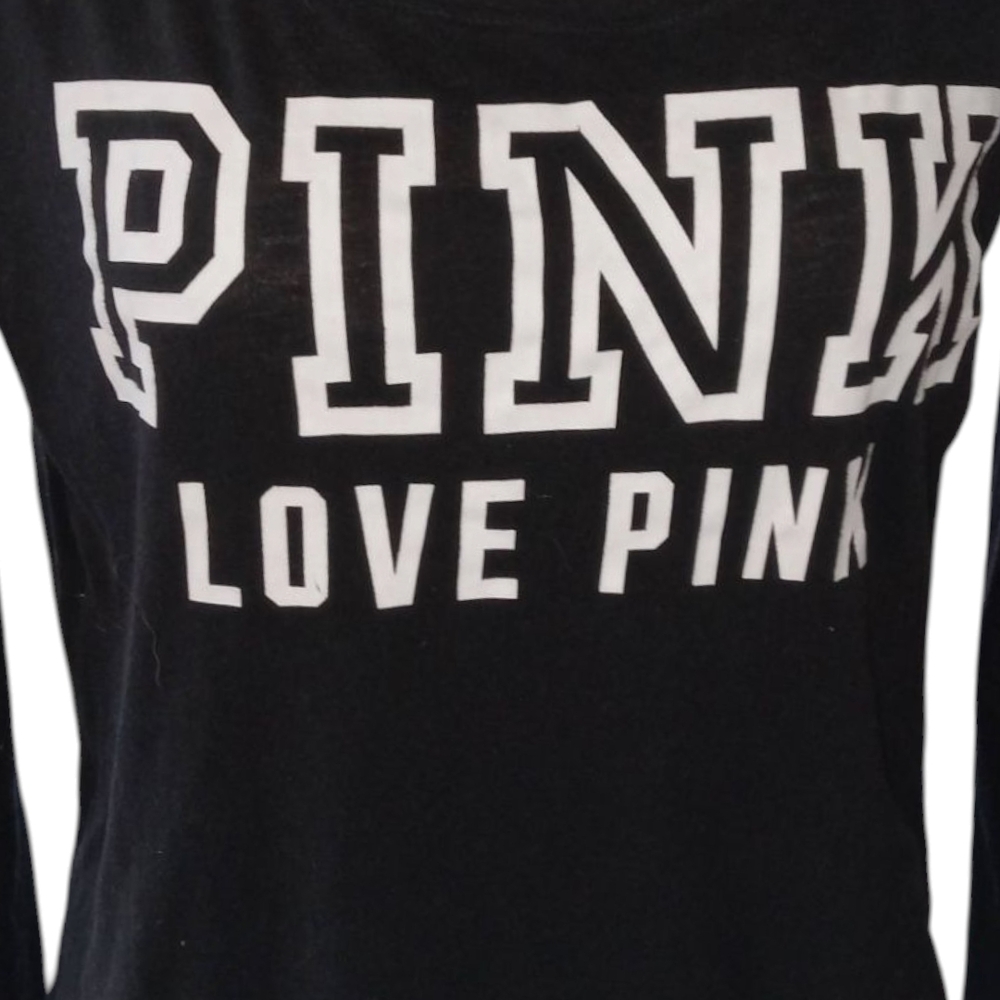 Victoria's Secret PINK Black Long Sleeve Shirt